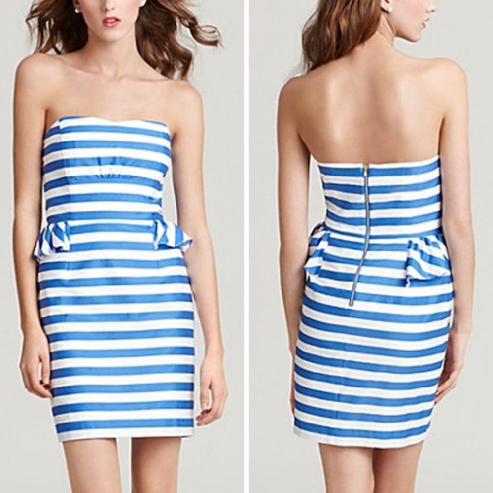 Lilly Pulitzer Maybell Strapless Stripe Mini Dress